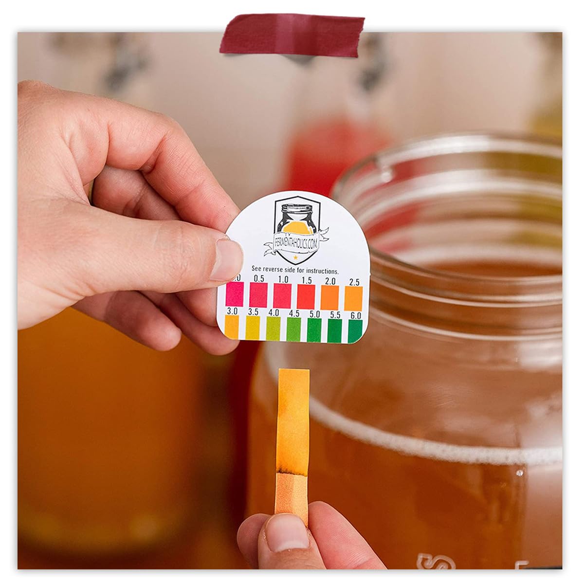 pH Test Strips - pH Range 0-6