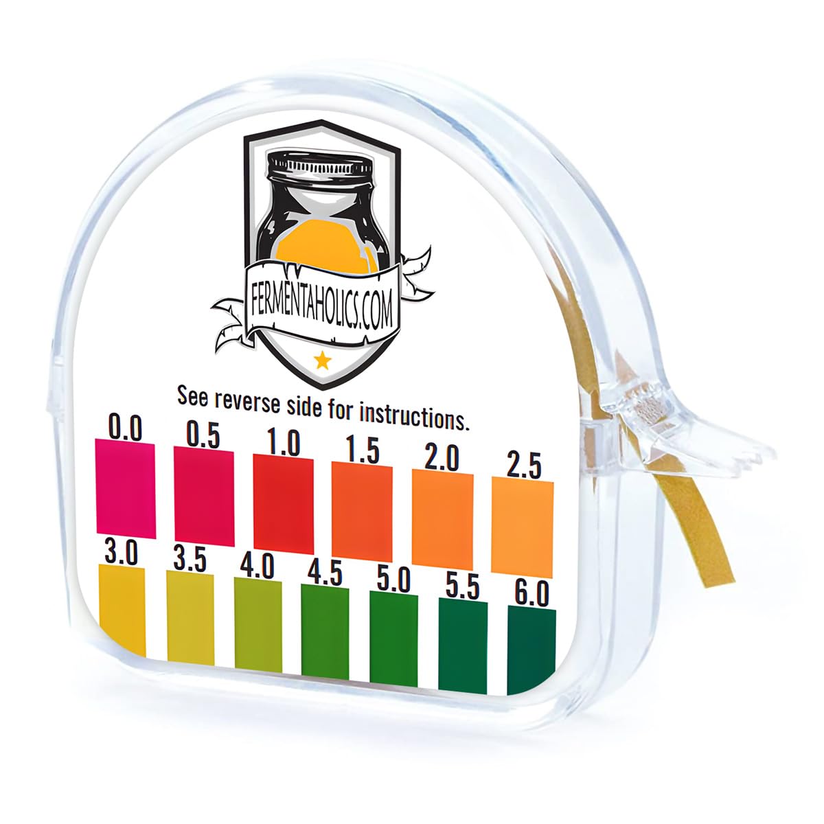 pH Test Strips - pH Range 0-6