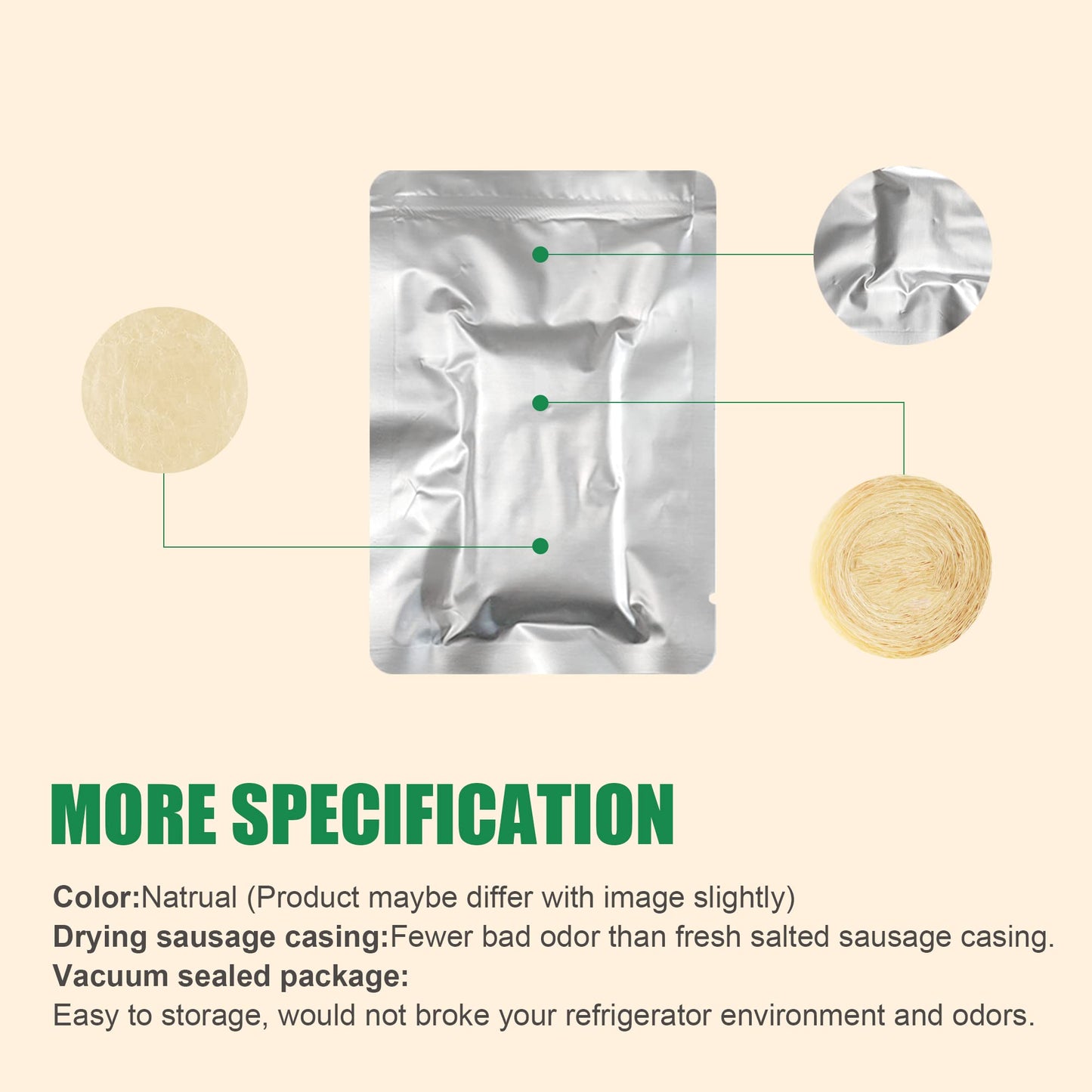 Edible Drying Natural Sausage Casings