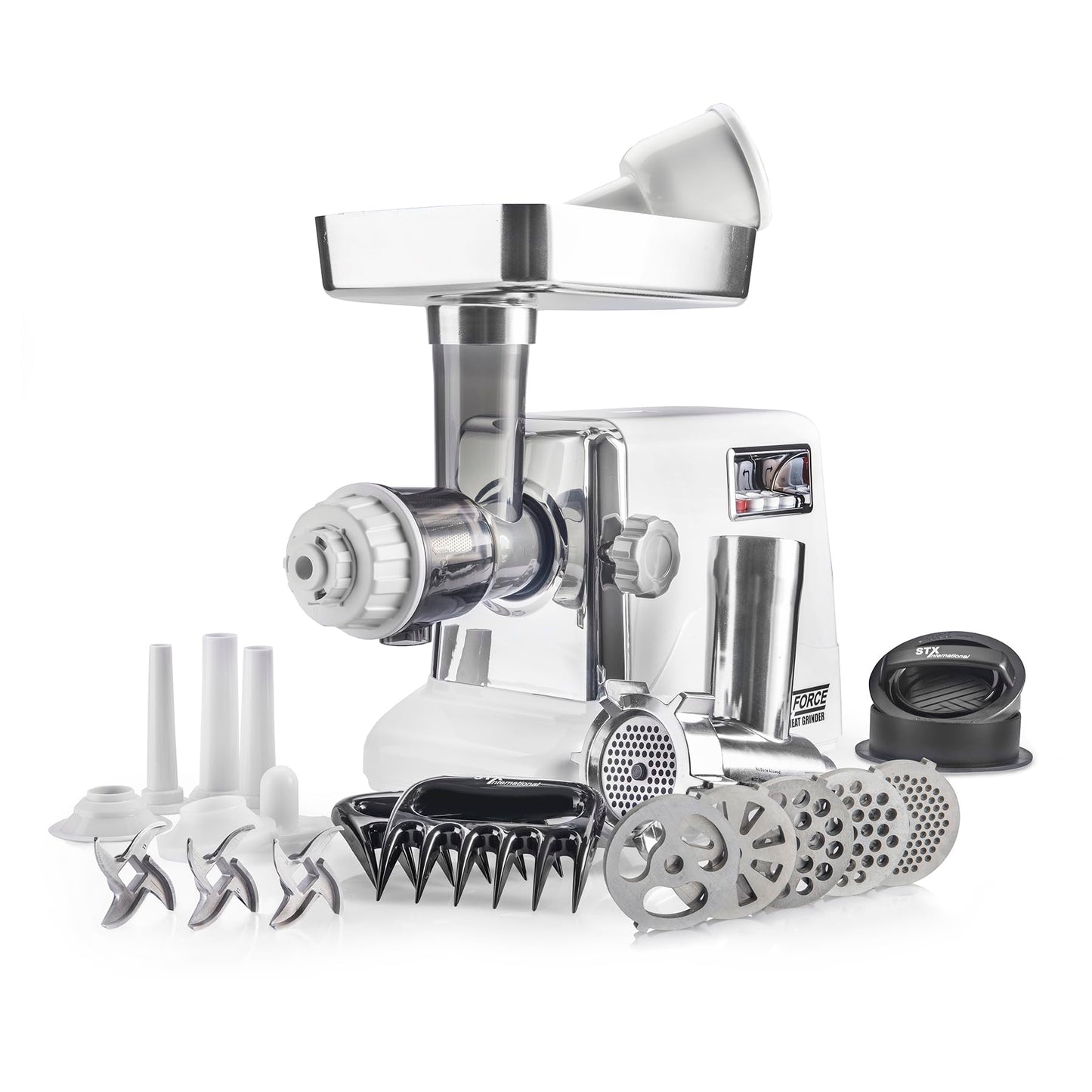 6-In-1 Size #12 Meat Grinder with Foot Pedal • Sausage Stuffe